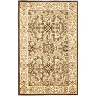 Paradise Eden Tranquil Brown/ Ivory Viscose Rug (5 3 X 7 6)
