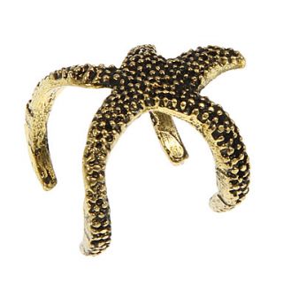 Punk Alloy Gold (Starfish) Womens Rings