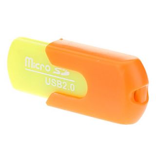 USB 2.0 Micro SD Memory Card Reader (Orange/Green/Blue/Purple)