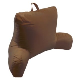 Micro Suede Bedrest Lounger   Chocolate