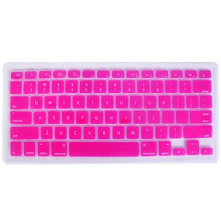 Silicon QWERTY Keyboard Cover for Mac Book (Pink)