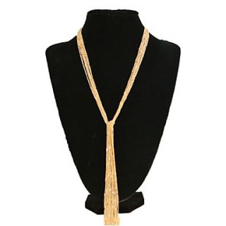 Fashion Womens Gold/Silver Alloy Tassel Necklaces