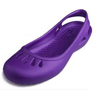 Plastic Womens Flat Heel Slingback Sandals Shoes(More Colors)