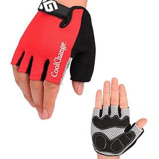 CoolChange Cycling Anti skid Red Half Finger Gloves