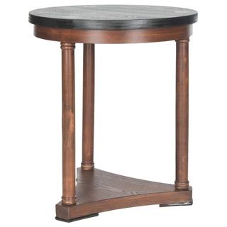 Safavieh Huxley Brown End Table (BrownMaterials MDF and Fir WoodFinish BrownDimensions 23.75 inches high x 20 inches wide x 23.75 inches deepThis product will ship to you in 1 box.Furniture arrives fully assembled )