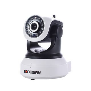 ZONEWAY Indoor 720P HD Wireless IP WiFI Camera with PNP,TF Card Slot,Two way Audio