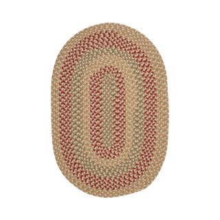 Brook Farm Reversible Braided Indoor/Outdoor Oval Runner Rugs, Tea Stained