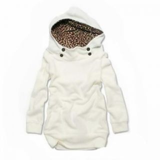 Womenss Cute Leopard Cotton Hoodie