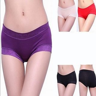 Sexy Carry Buttock Non trace Modal Lace Straight Angle Underwear Panties