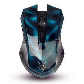2.4G Wireless Super Dazzle Blue LED Optical Gaming Mouse