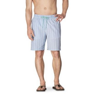 Merona Mens 8 Stripe Swim Shorts   XL