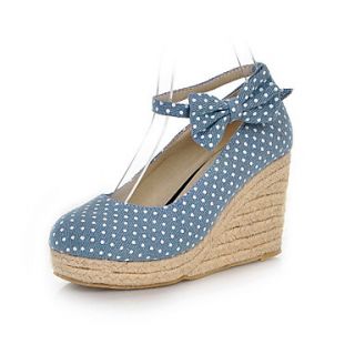 Canvas Womens Wedge Heel Wedges Pumps/Heels Shoes(More Colors)