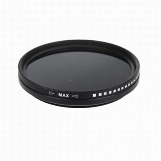 Commlite 49mm ND Fader Neutral Density Adjustable Variable Filter (ND2 to ND400)