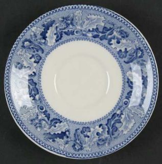 Johnson Brothers Historic America Blue Saucer for Flat Cup, Fine China Dinnerwar