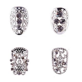 1PCS Zircon Diamond Studded Nail Art Alloy Decorations Riches And Honour No.103 106