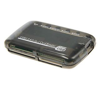USB 2.0 All in 1 Memory Card Reader (Black)