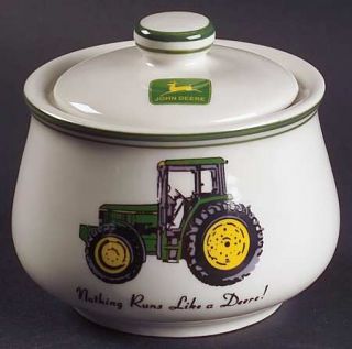 Gibson Designs John Deere (Tractor) Sugar Bowl & Lid, Fine China Dinnerware   Gr
