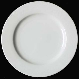 Pottery Barn Textured Salad Plate, Fine China Dinnerware   White On White Crissc
