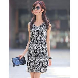 Summer Spring Vintage High Waist Dress