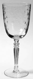 Fostoria Christiana Water Goblet   Stem #6030, Cut #814