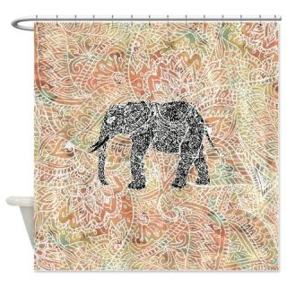  Tribal Paisley Elephant Colorful He Shower Curtain  Use code FREECART at Checkout