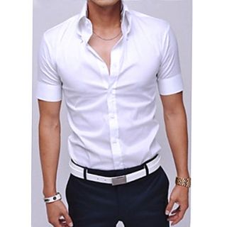 Mens Casual Slim fit Stylish Short Sleeve Shirts Luxury