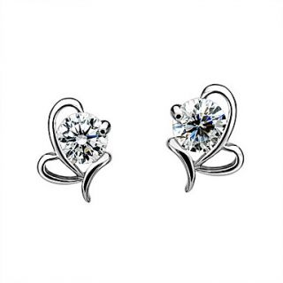 Europe Style Elegant Slivery Womens Alloy Stud Earring(1 Pair)