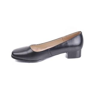 Leather Womens Low Heel Pumps/Heels Shoes