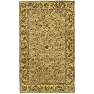 Handmade Classic Kasha Gold Wool Runner (23 X 4)