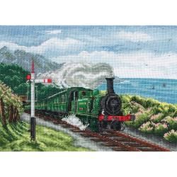 Train Scene Counted Cross Stitch Kit 8 1/4x11 3/4 16 Count