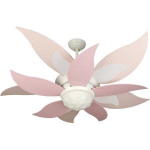 Craftmade CRA K10368 Bloom 52 Ceiling Fan with Pink Blades