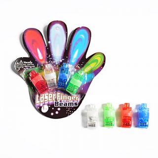 Colorful LED Laser Finger Light (4 Pack)