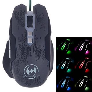 BATKNIGHT Ghost Bat S3200 ESports Colorful Glare USB Gaming Mouse (400 4000 DPI)