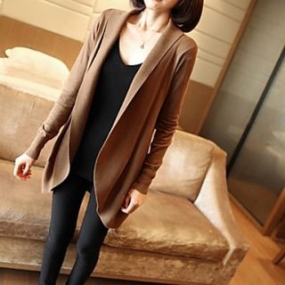 Womens New Spring Slender Knitted Long Sleeve Outerwear