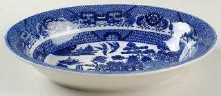 Japan China Blue Willow (No Gold) 10 Oval Vegetable Bowl, Fine China Dinnerware