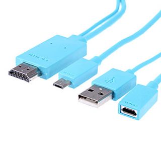 Micro USB MHL to HDMI HDTV Adapter AV Video Cable For Galaxy S1 S2 S3 S4 Note2