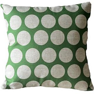 Modern Green Dot Decorative Pillow Cover
