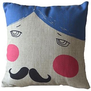 Cartoon Lovers Male Decorative Pillow Cover