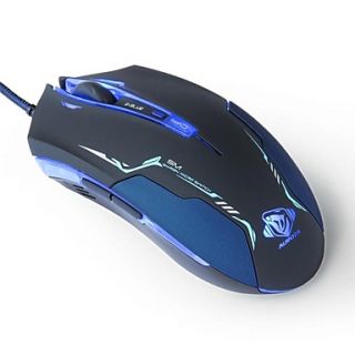 3500 DPI and 1000 Mouse Rate Blue LED Wired Professional Gaming Mouse