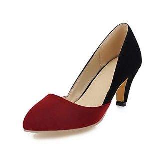 Suede Womens Cone Heel Heels Pumps/Heels with Split Joint Shoes(More Colors)