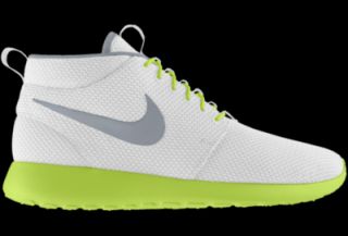 Nike Roshe Run Mid iD Custom Womens Shoes   White
