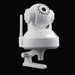 H.264 P2P 1.0MP 720P Surveillance HD Wireless IP Camera ,Wi Fi ,TF,IR Cut,11 LED,RJ45,Onvif  White