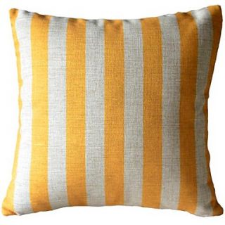 Yellow Stripe Decorative Pillow Cover