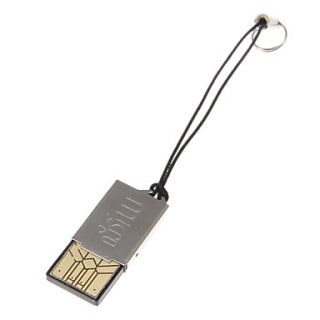 Mini USB Memory Card Reader (Silver)