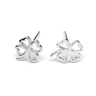 Shining 925 Sterling Silver Decoration Platinum Plated Earrings