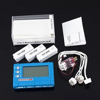 New 3 in 1 Max 150W Voltage Indicator Battery Balancer Meter Balancer LCD