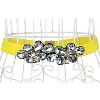 Elastic And Leatherette Party/Casual Sashes With Rhinestones(More Colors)