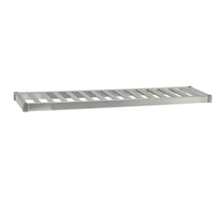 New Age Beer Keg Shelf w 4 Keg Capacity & T Bar Shelves. 3x18x80 in, Welded Aluminum