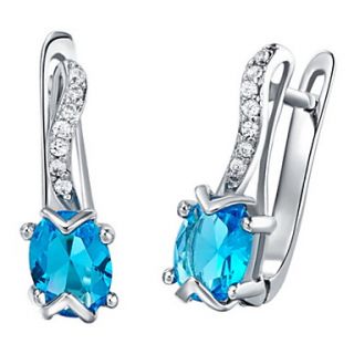 Elegant Silver Plated With Cubic Zirconia Shoes Womens Earrings(More Colors)