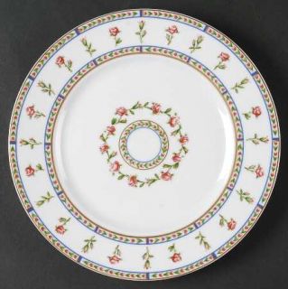 Raynaud Histoire De Roses Dessert Luncheon Plate, Fine China Dinnerware   Band O